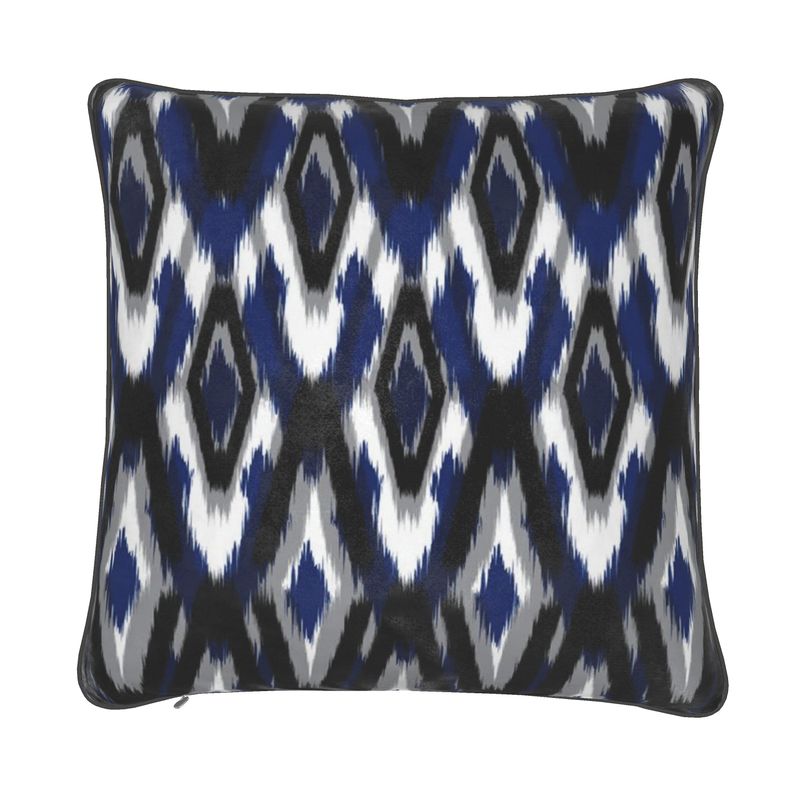 Calvin Velvet Cushion-Dark blue