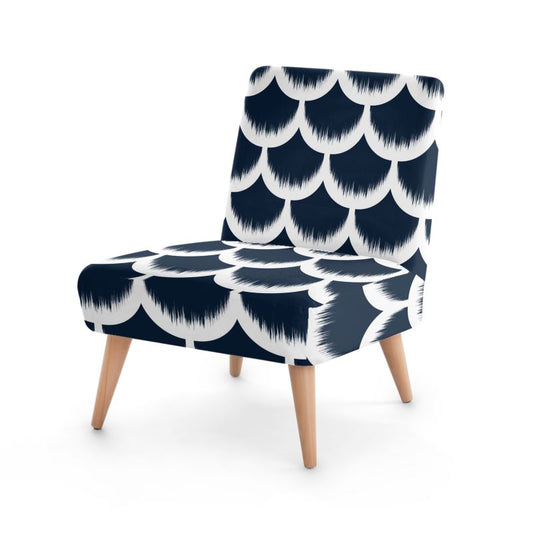 Dusk Occasional Chair-White/Dark Blue