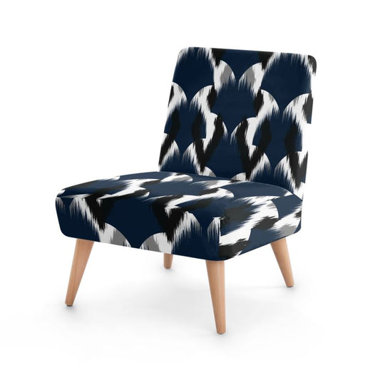 Issey Occasional Chair-White/Dark Blue