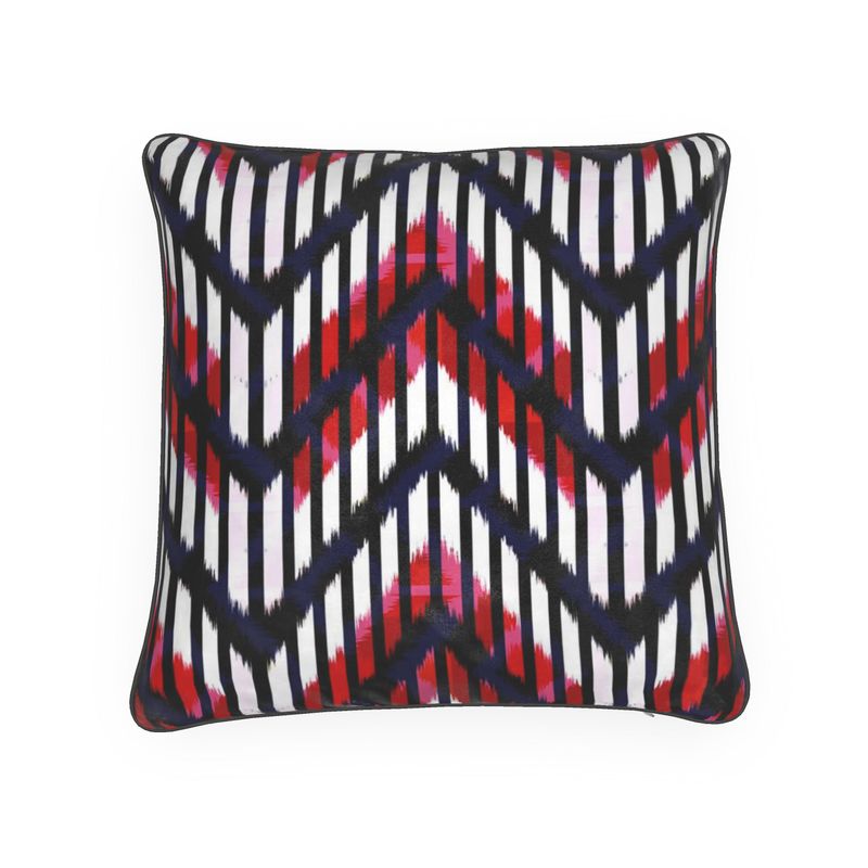 Wave Velvet Cushion-Multicolour