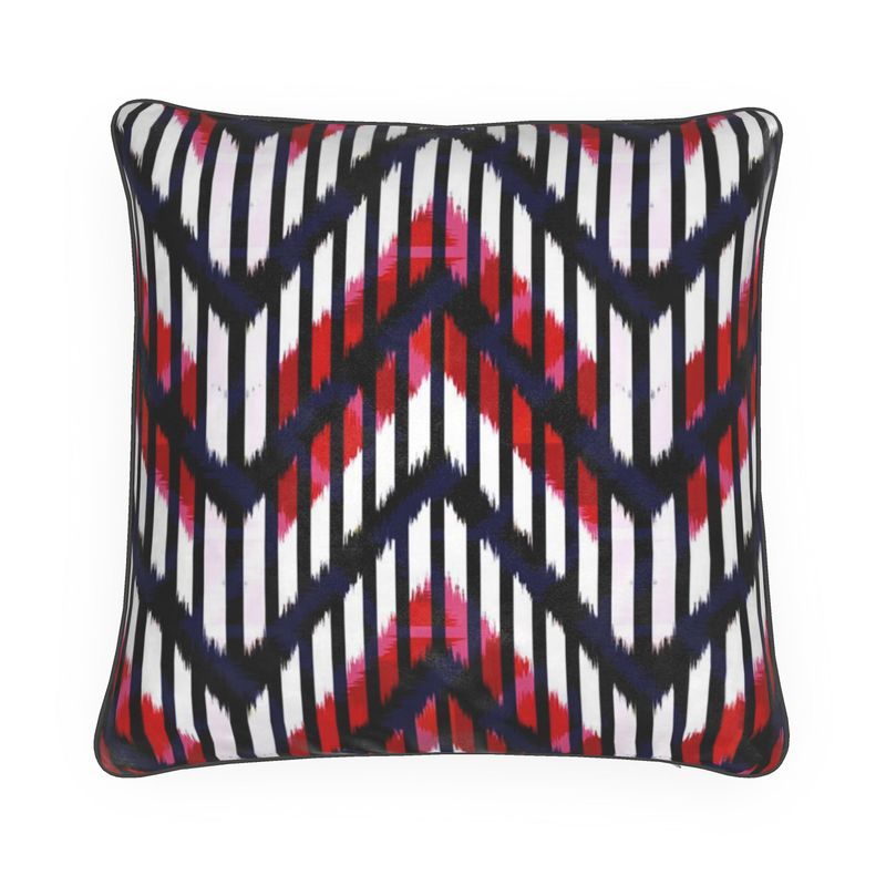 Wave Velvet Cushion-Multicolour